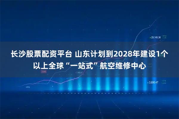 长沙股票配资平台 山东计划到2028年建设1个以上全球“一站式”航空维修中心